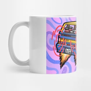 Yellow Zebra Car Mug